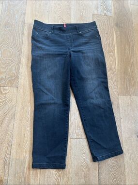 SPANX Pull On Black Relaxed Jeans Size XL